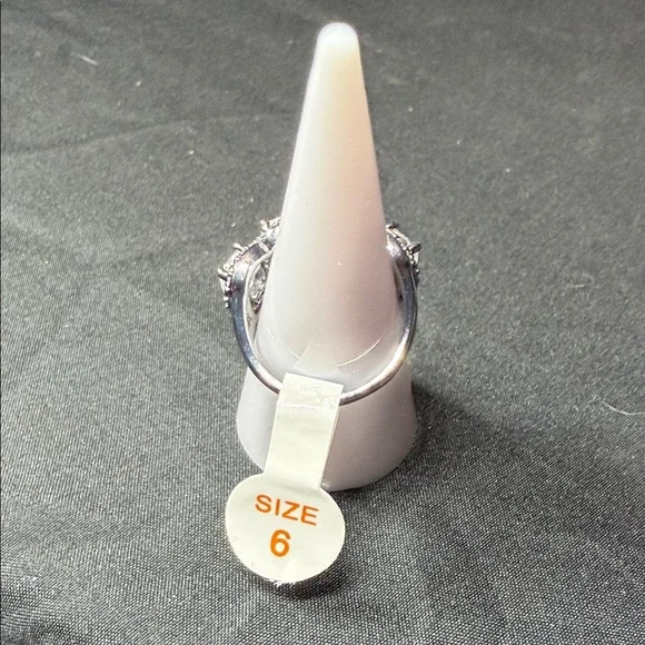 Sparkling Clear CZ Halo Band Ring - The little moments matter - Picture 2 of 3